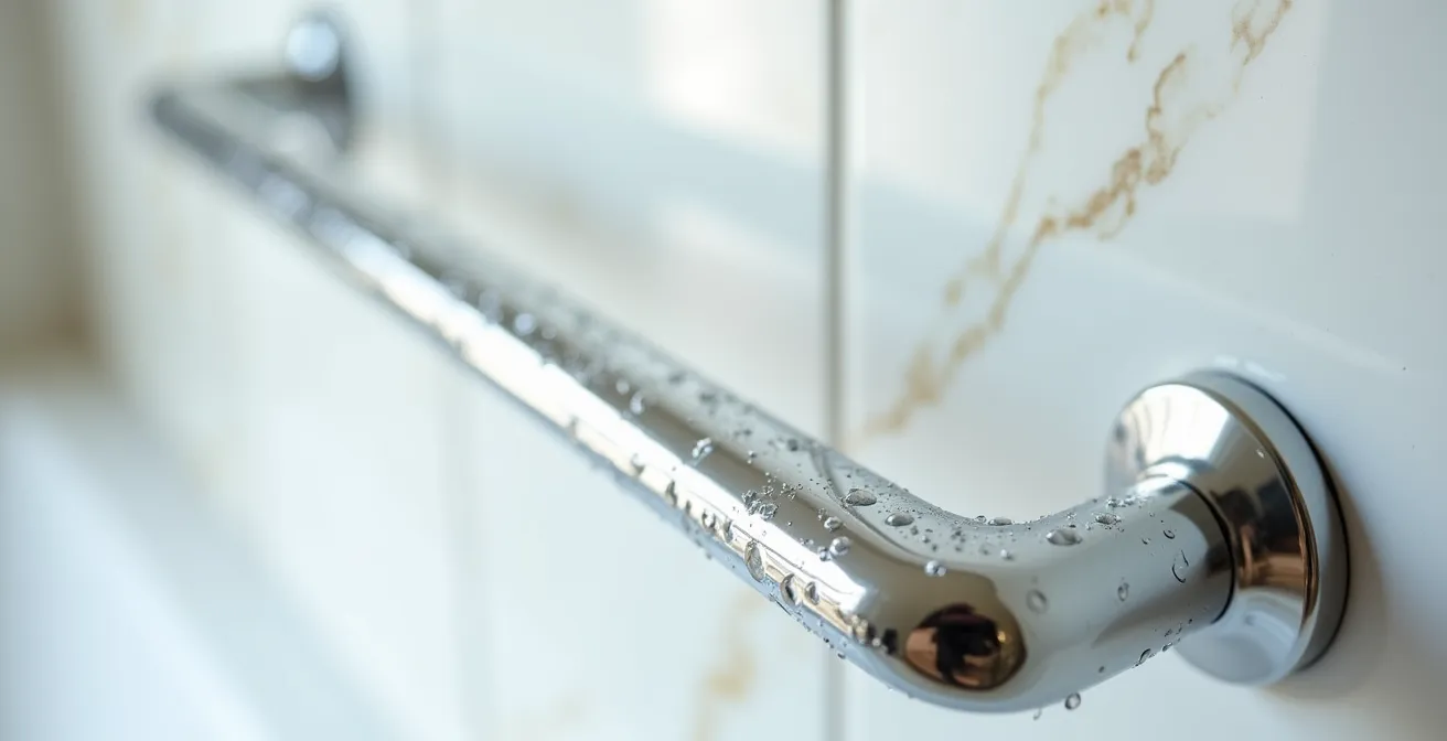 Modernes barrierefreies Badezimmer mit eleganten Sicherheitselementen