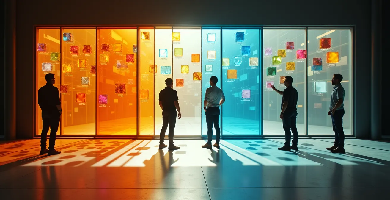 Transparentes Kanban-Board zeigt Teamauslastung für datengestützte Priorisierungsentscheidungen